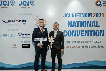 VŨ PHONG SOLAR NHÀ TÀI TRỢ KIM CƯƠNG CỦA JCI VIETNAM NATIONAL CONVENTION 2020